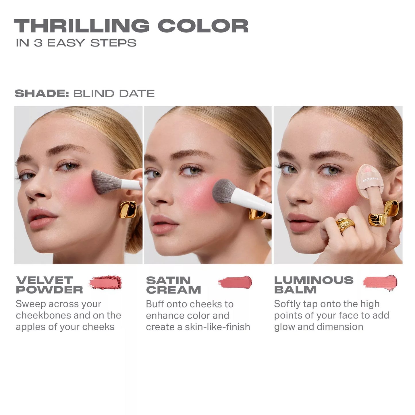 Morphe – Cheek Thrills Multi-Finish Face Trio (PREVENTA)